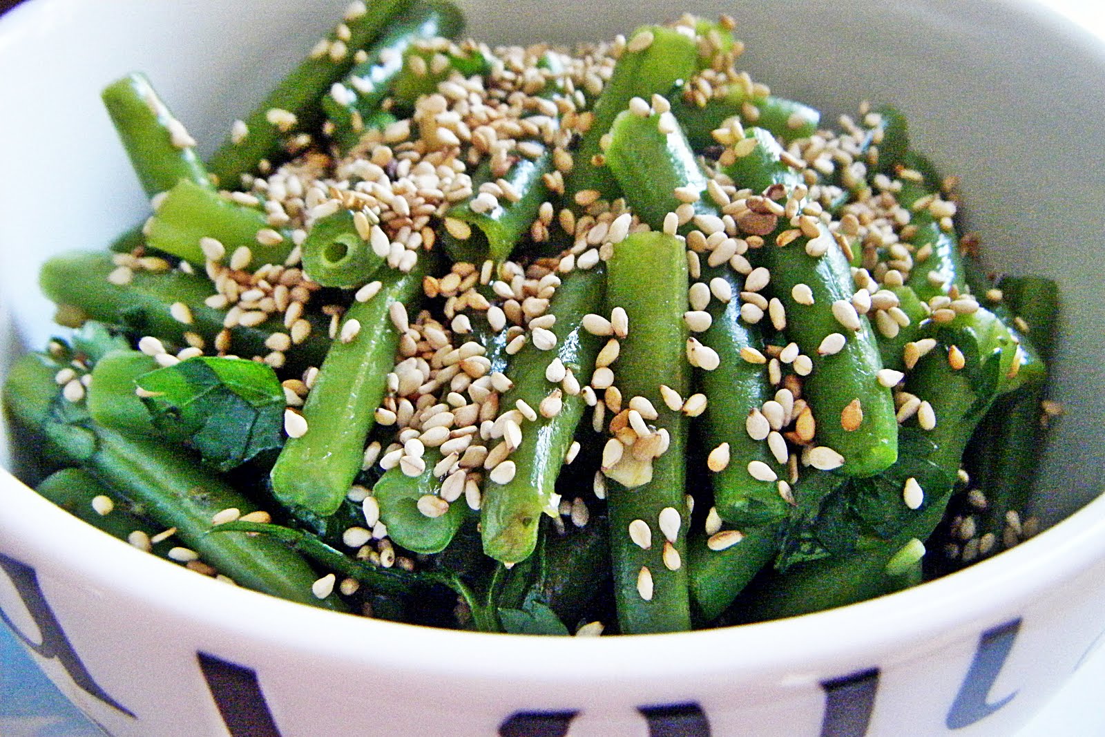 Grüner Bohnensalat Mit Sesam Und Koriander Sugar And Spice 