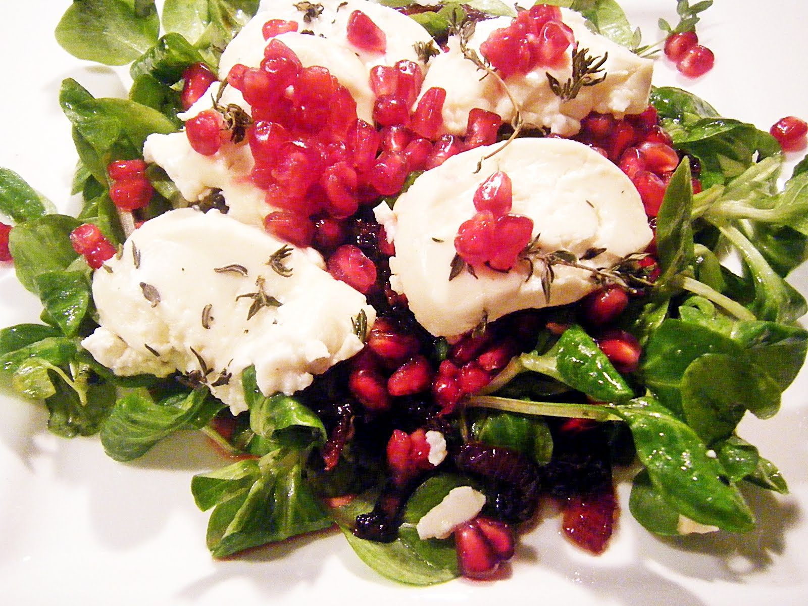 Feldsalat Mit Honig Ziegenkase Und Granatapfel Sugar Spice