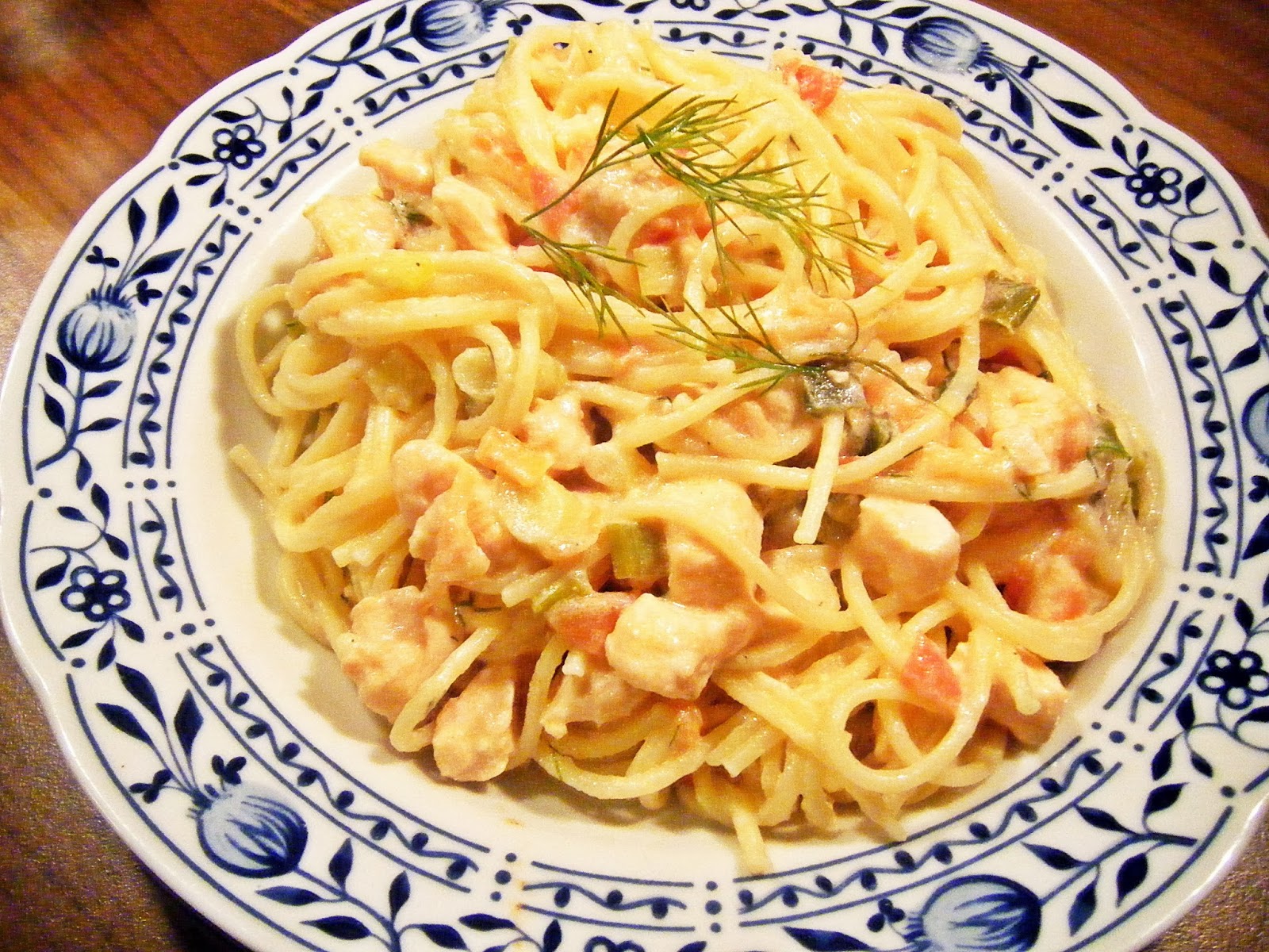 Pasta Mit Lachs Sahne Sauce Sugar Spice